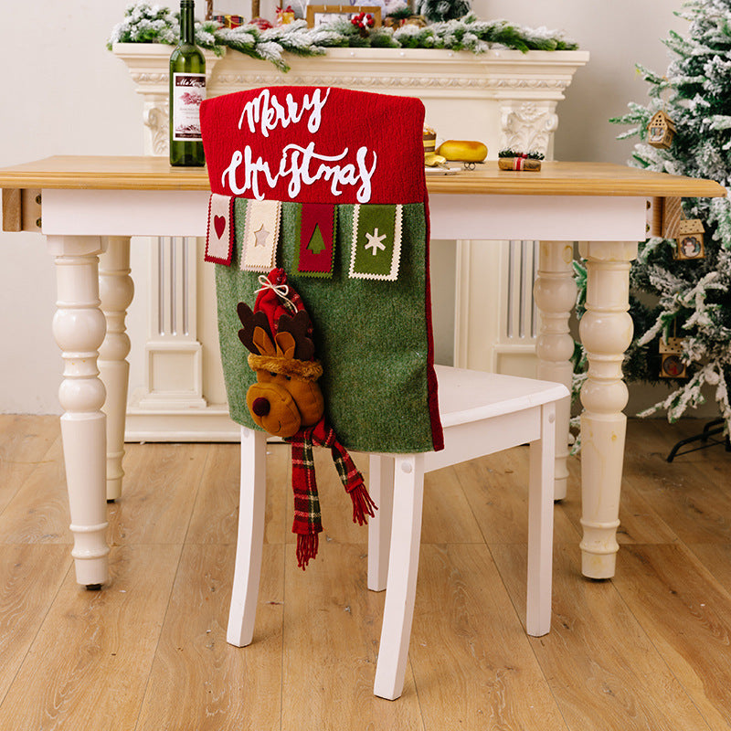 Christmas decoration chair cover