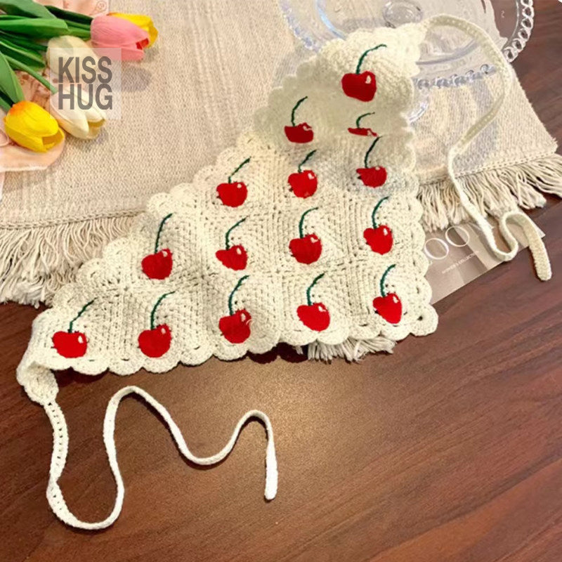 knitted bandana scarf