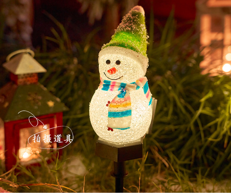 Christmas LED lantern snowman outdoor lights