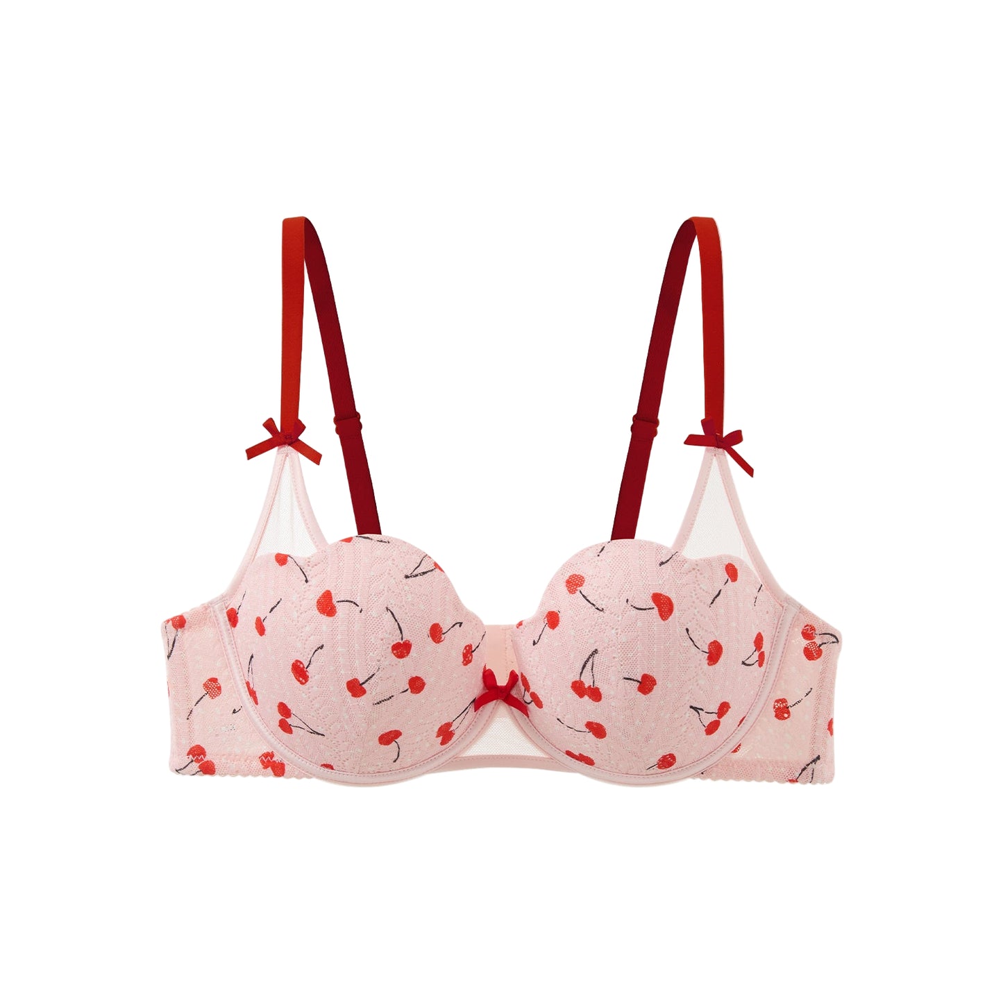 cherry red kawaii lingerie
