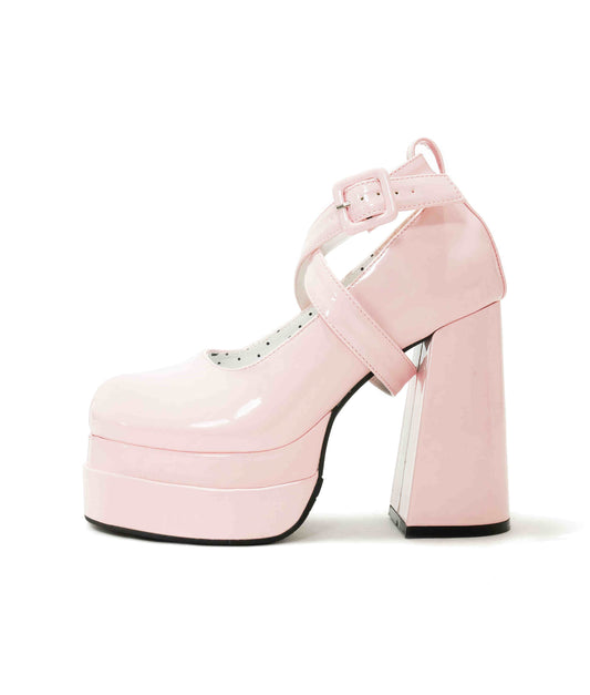 Coquette Bow Platform Mary Jane High Heels