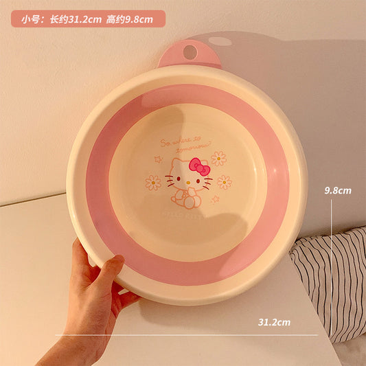 cute kitty folding wash basin