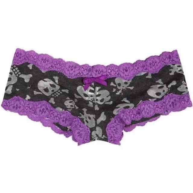 Goth Printed Slim Fit Panties