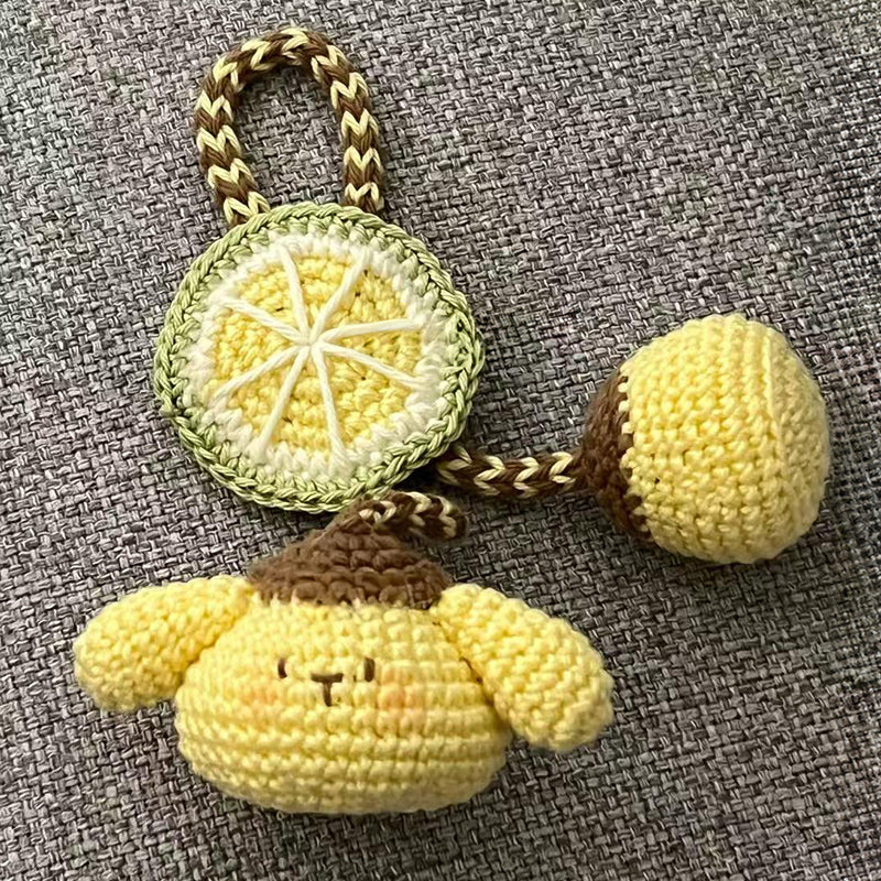 diy wool handmade kawaii keychain