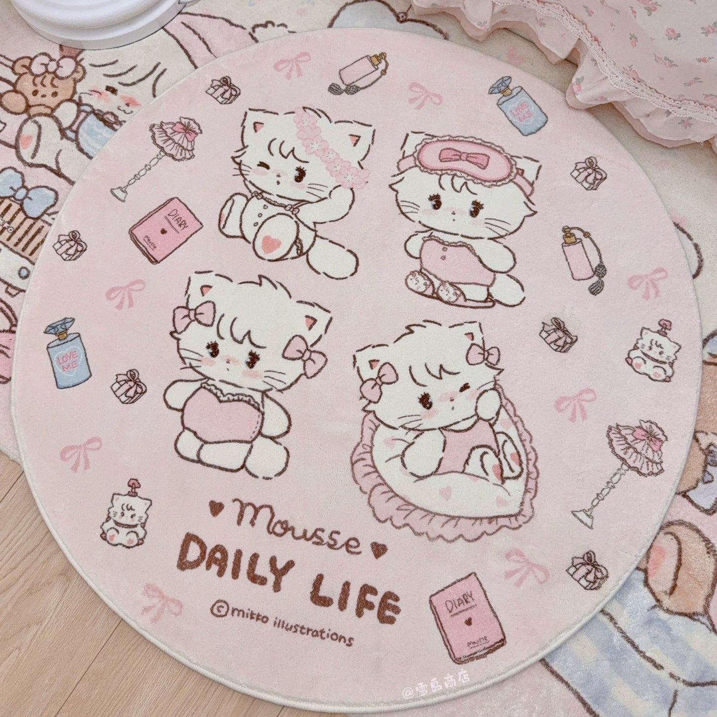 kawaii pink pillow