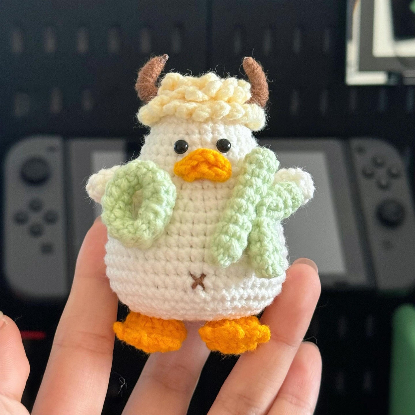 DIY wool fat duck doll