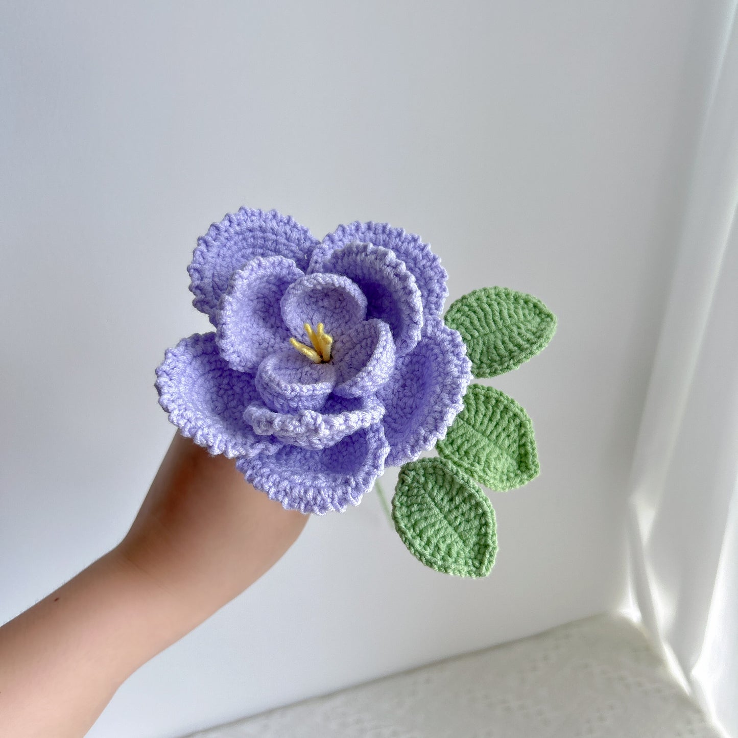 handmade cross-border crocheted French roses