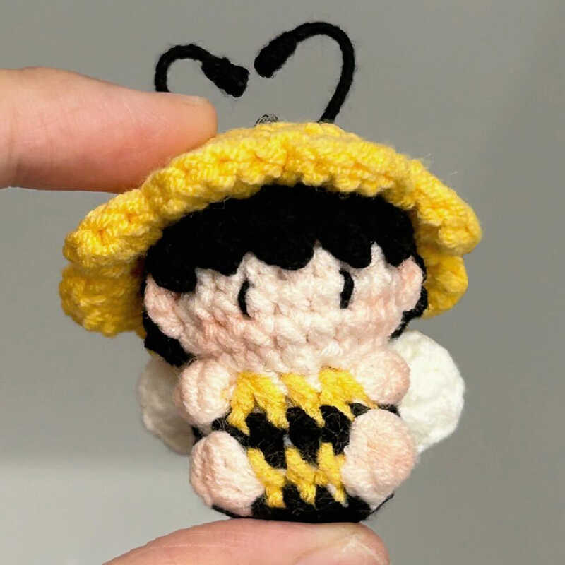DIY wool cute strawberry pendant
