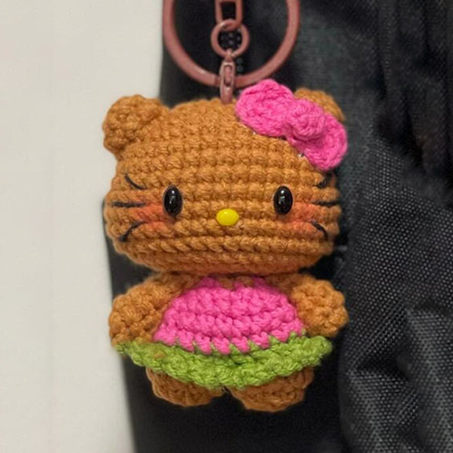 Wool diy cute kitty cat series doll bag pendant