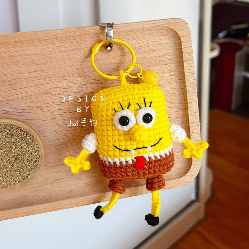diy wool cartoon knitted doll
