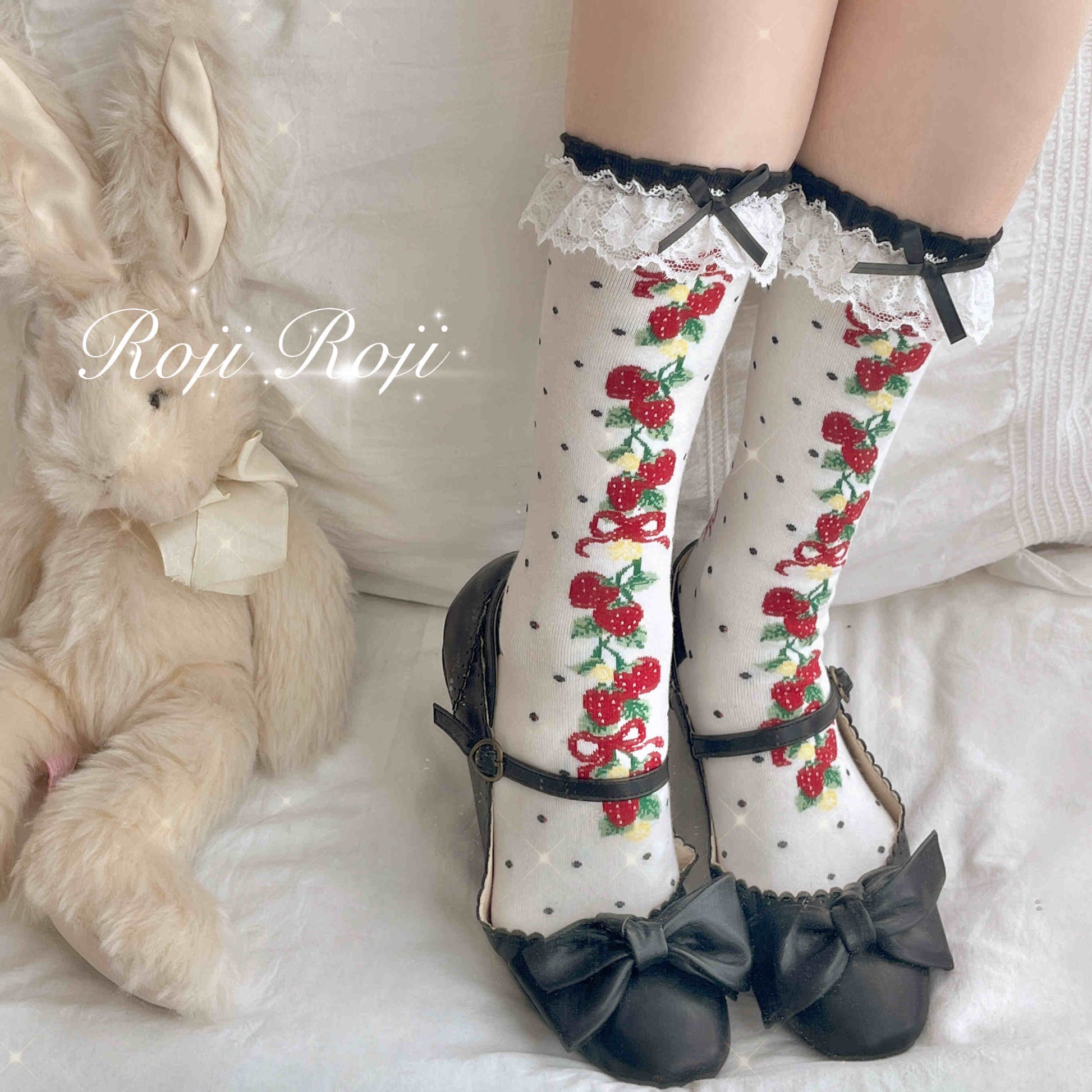 Strawberry Lolita Socks
