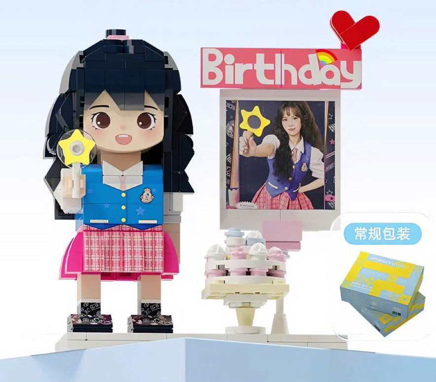 custom building block portrait