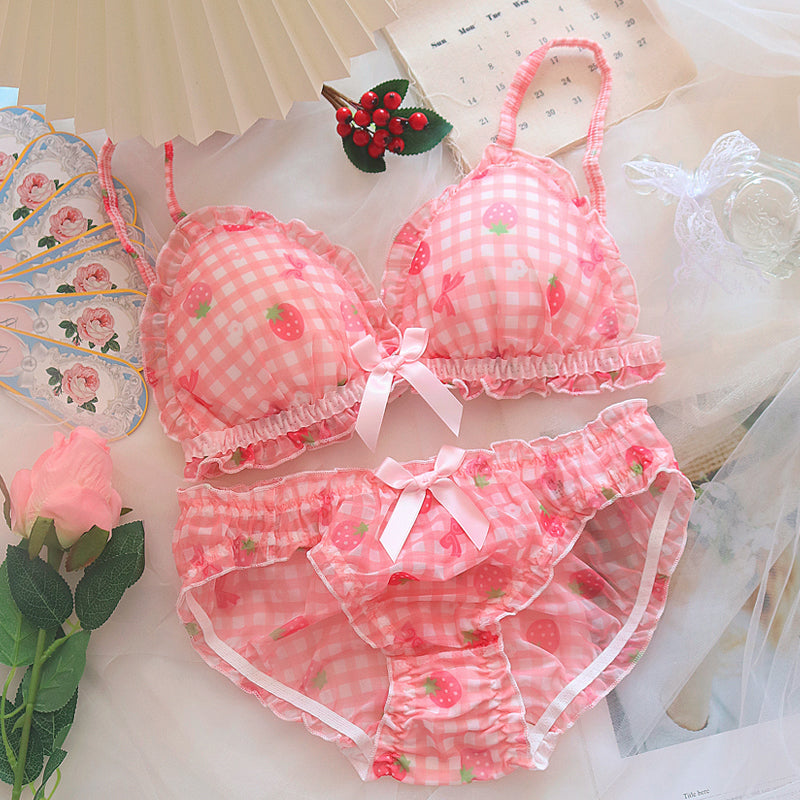 girly pink kawaii lingerie