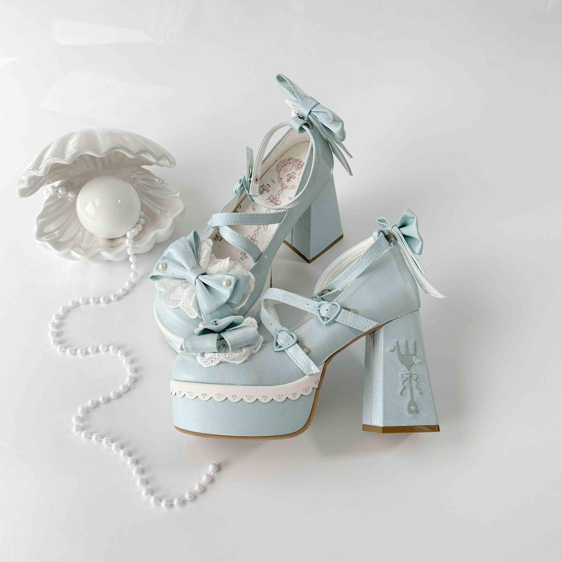 Kawaii Lolita Bows High-heeled Sandals