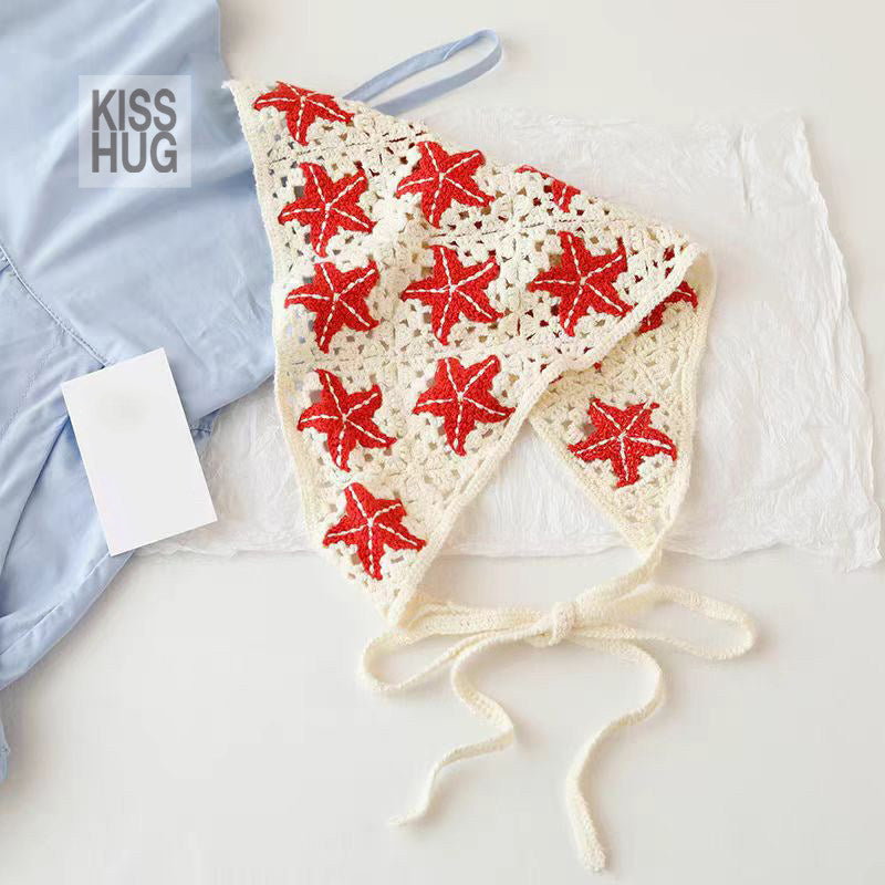 knitted bandana scarf