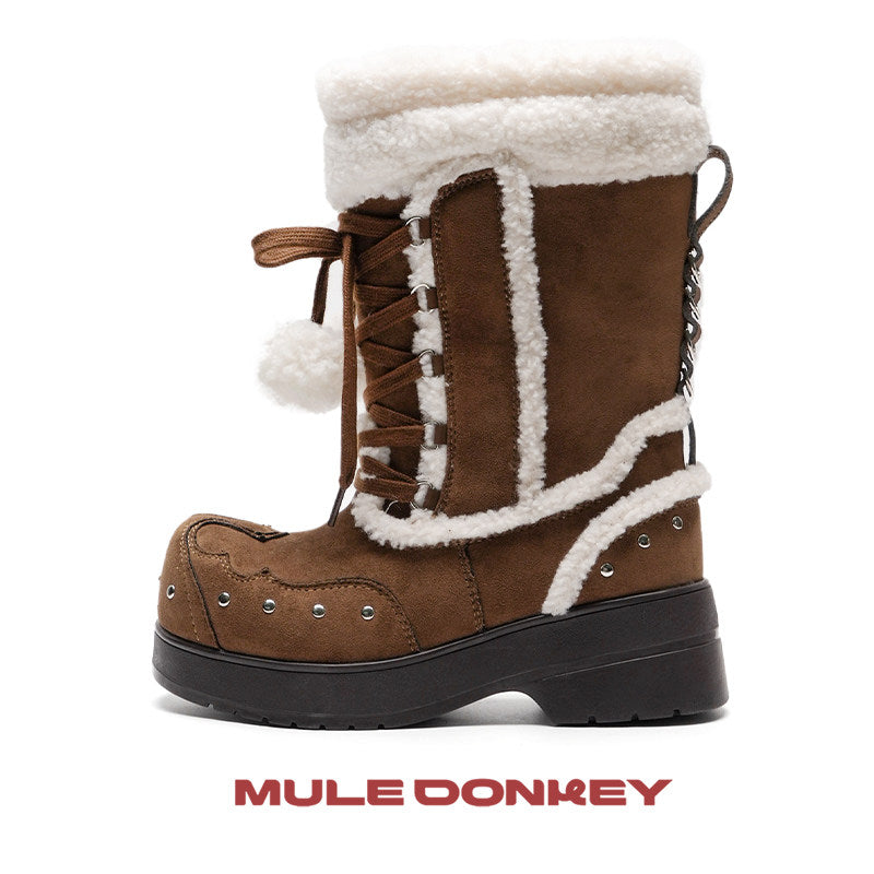 kawaii furry snow boots