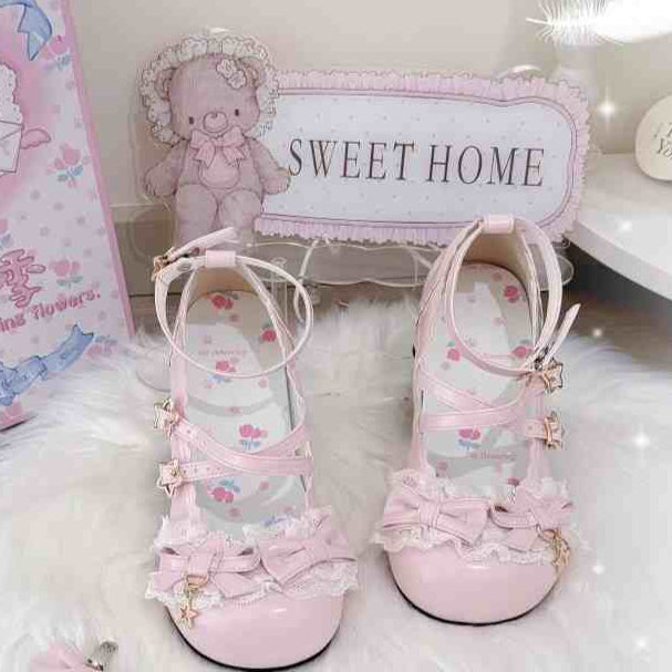 Bow Round Toe Lolita Shoes