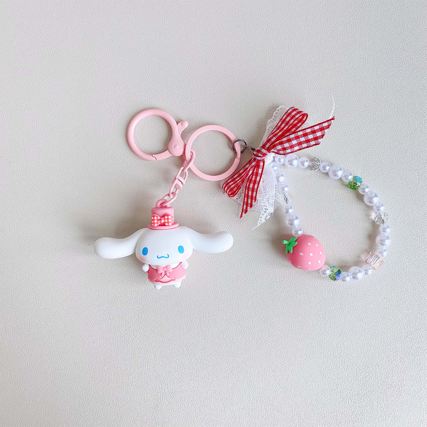 Sanrio plaid strawberry series bracelet buckle