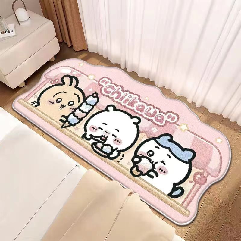 cute bedside imitation cashmere floor mat carpet