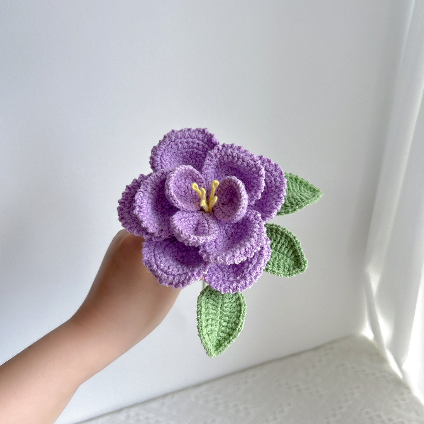 handmade cross-border crocheted French roses