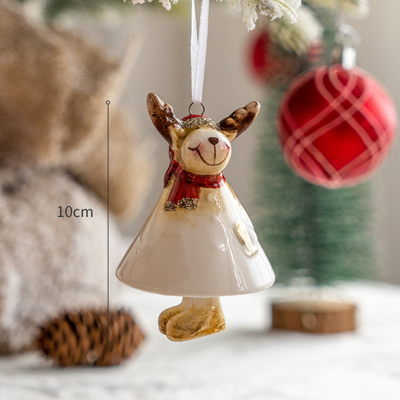 Christmas elk stars light pendant