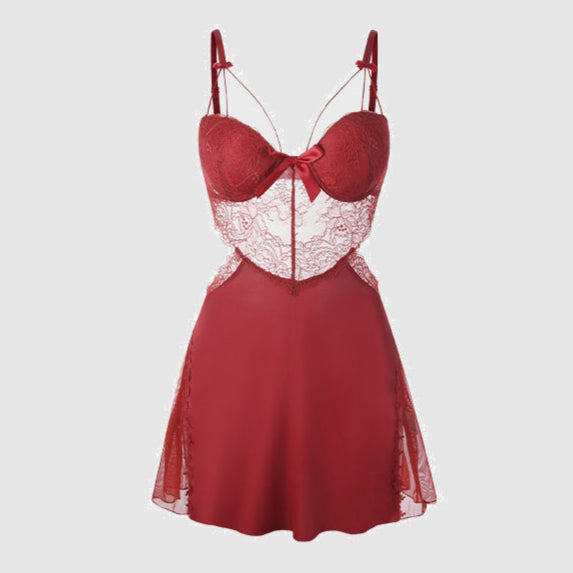 Ice Silk Lace Nightgown
