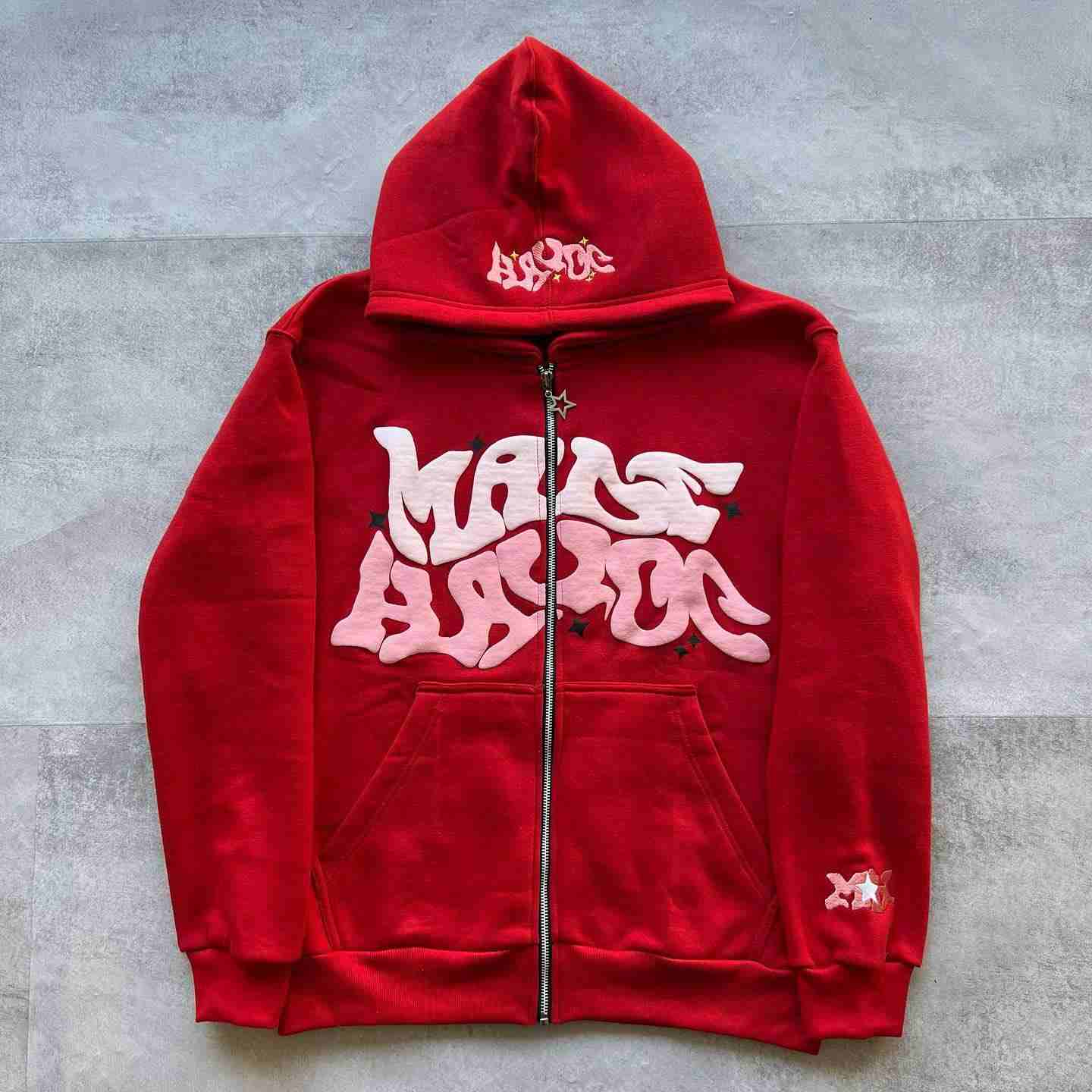 Street Hip-hop Zip-up Y2K Hoodie