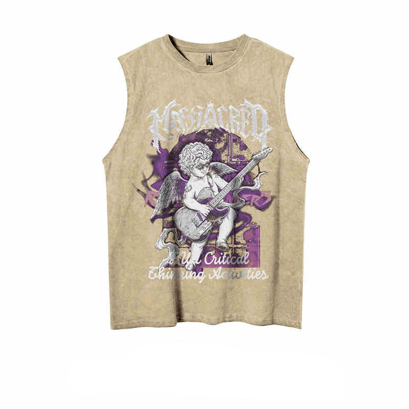 Y2K Retro Vintage Distressed Sleeveless Top