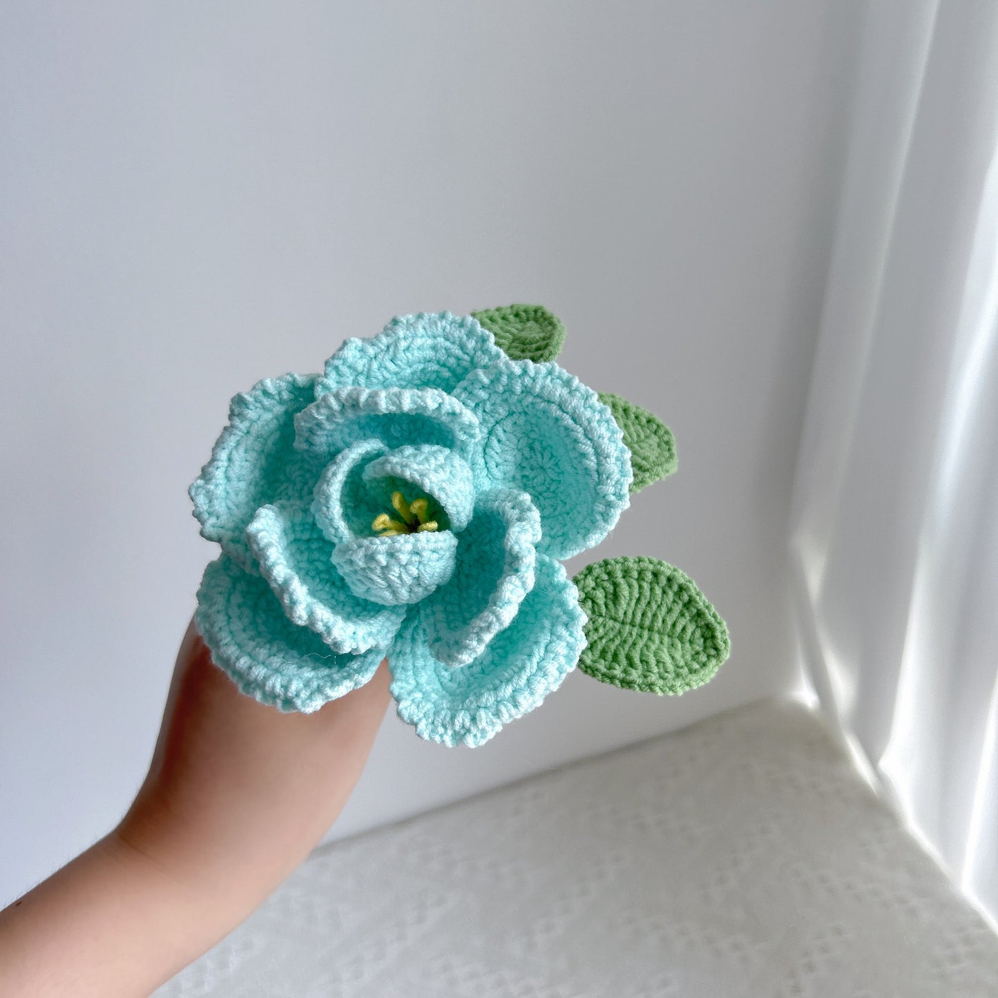 handmade cross-border crocheted French roses