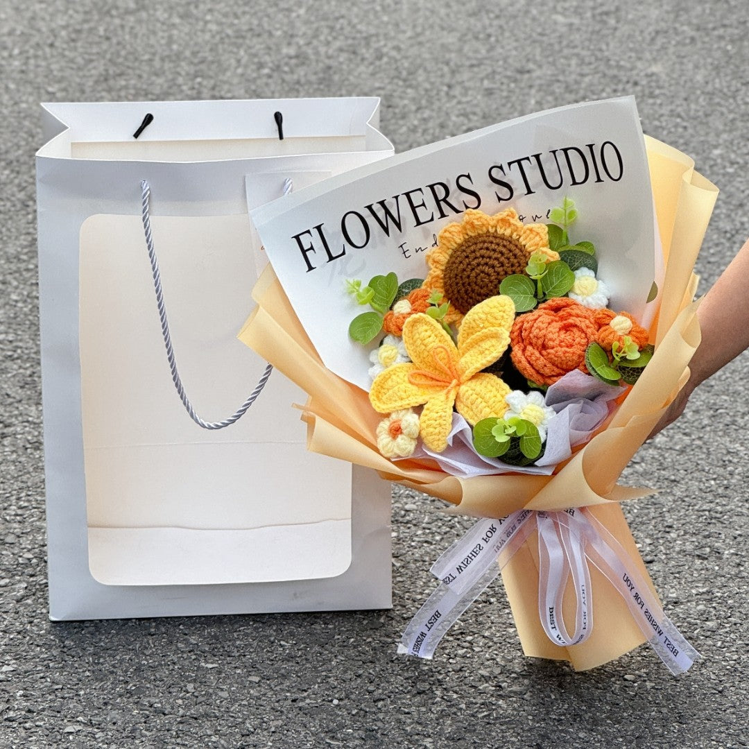 Valentine’s Day Knitted Bouquet