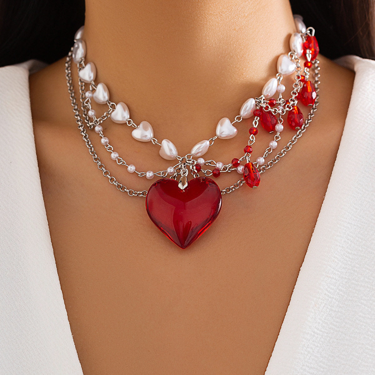 Cross border jewelry bead necklance