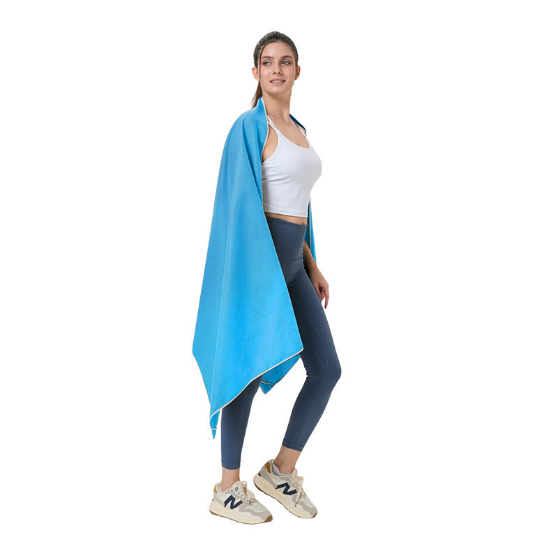 Outdoor magnetic beach bath towel