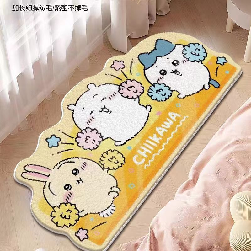 cute bedside imitation cashmere floor mat carpet