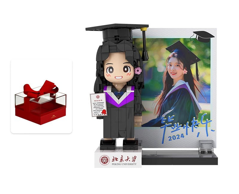 custom building block portrait