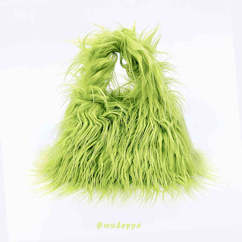 Y2K Harajuku Fuzzy Bag