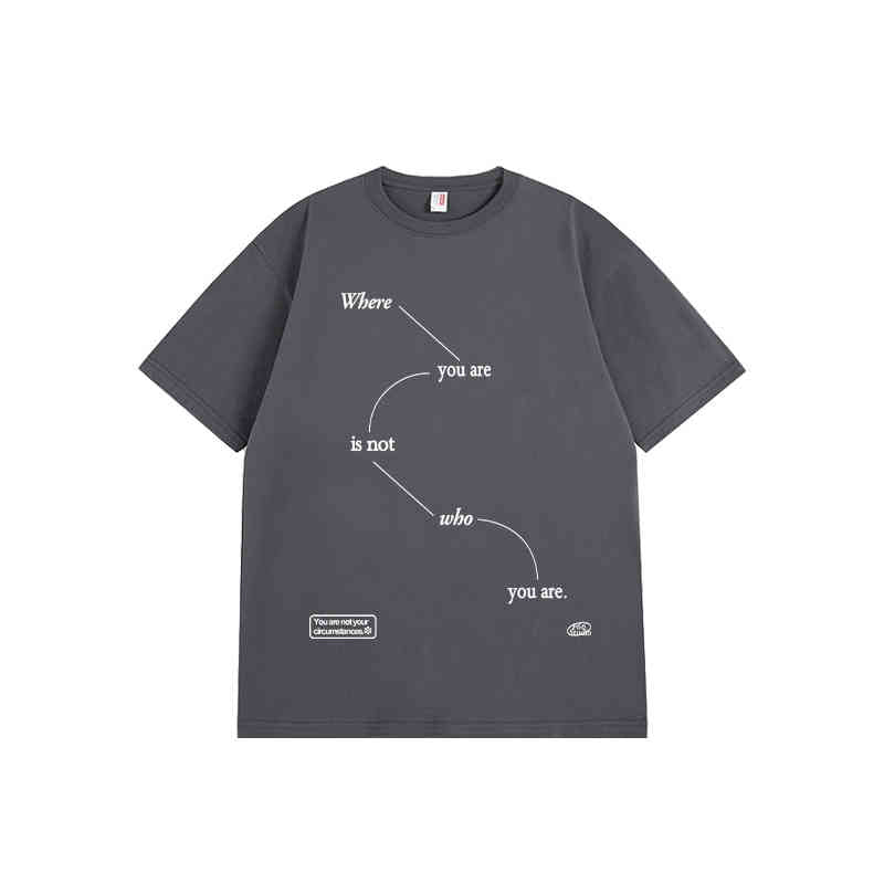 Simple Line Letters Cotton Tee