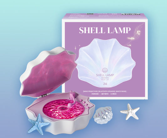 Water ripple shell projection bluetooth audio speaker