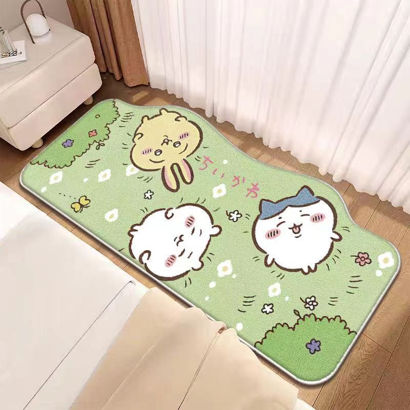 cute bedside imitation cashmere floor mat carpet