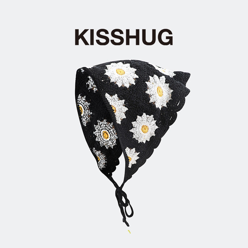 knitted bandana scarf