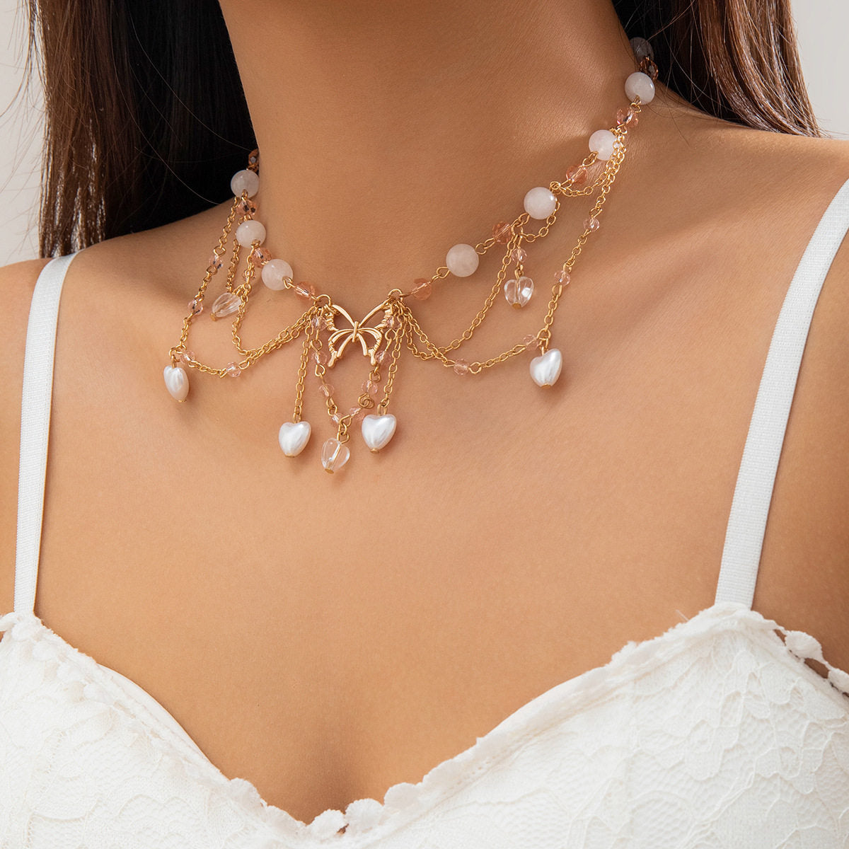 Cross border jewelry bead necklance