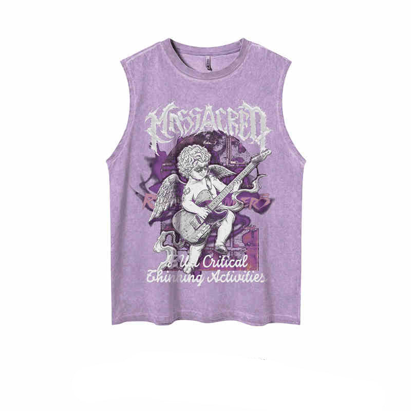 Y2K Retro Vintage Distressed Sleeveless Top