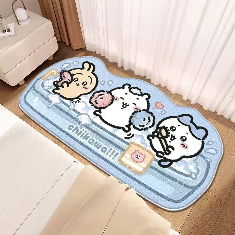 cute bedside imitation cashmere floor mat carpet