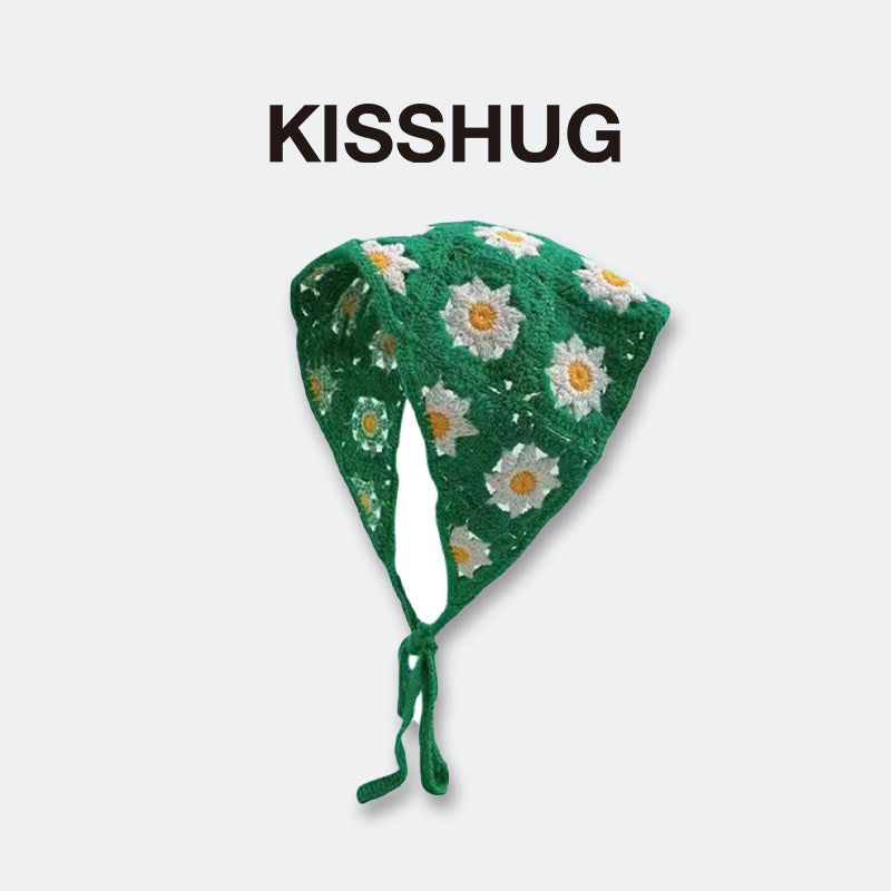 knitted bandana scarf