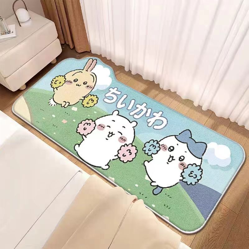 cute bedside imitation cashmere floor mat carpet