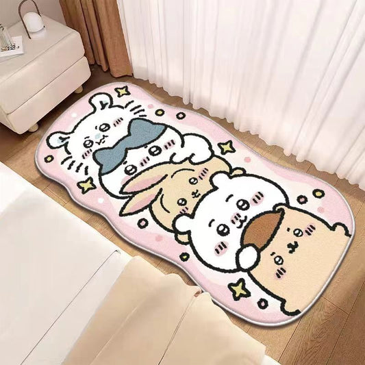 cute bedside imitation cashmere floor mat carpet