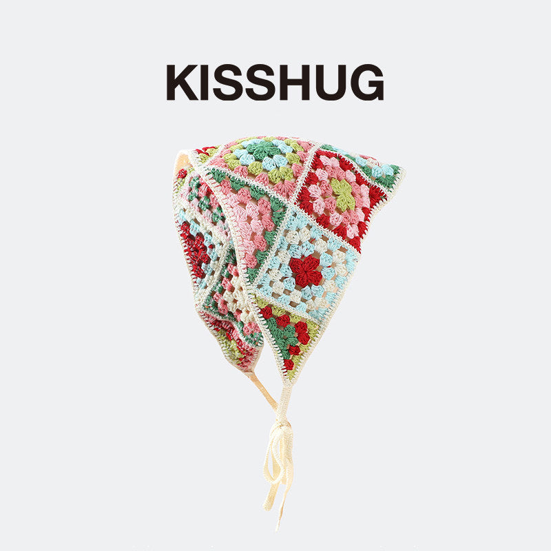 knitted bandana scarf