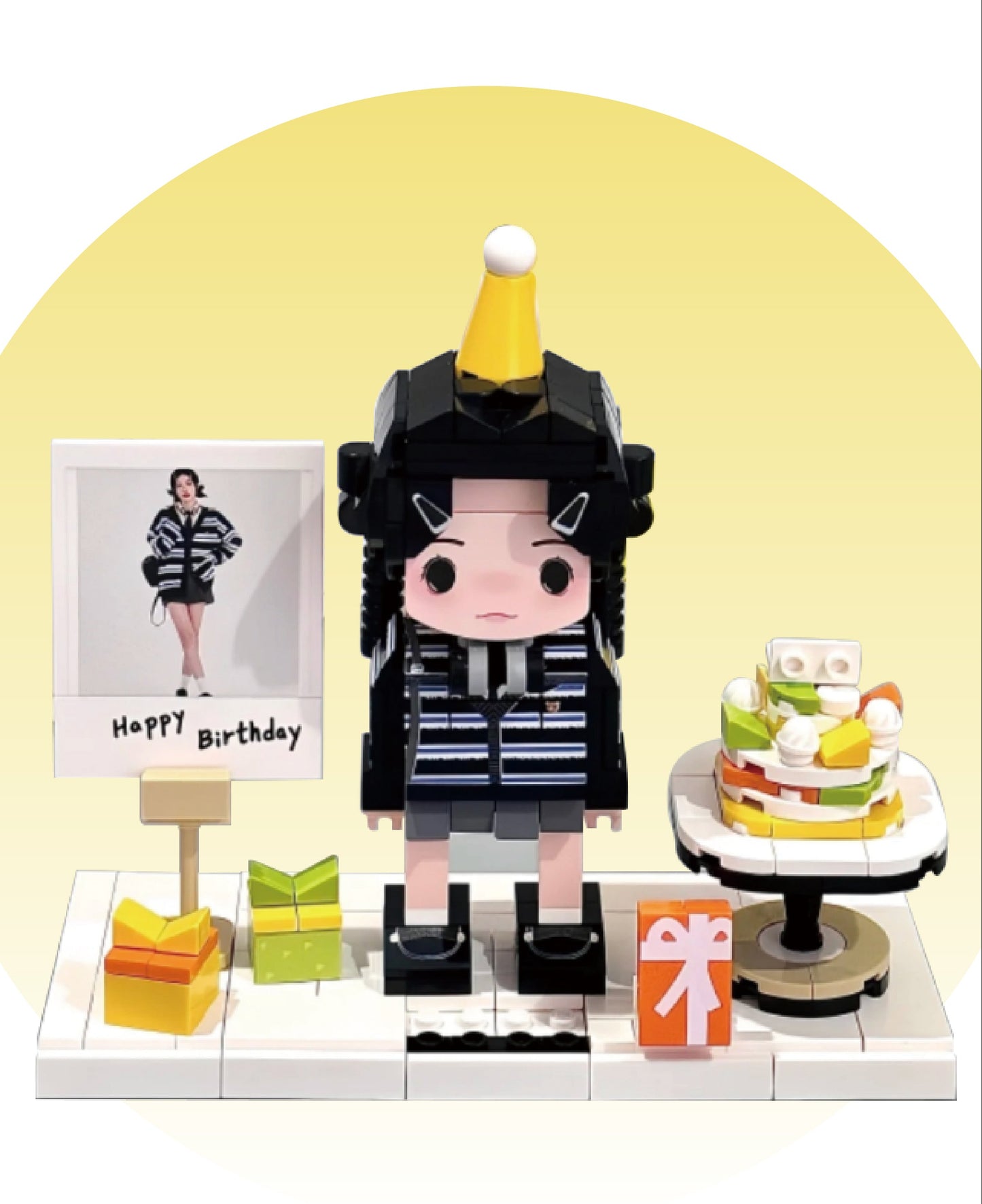 custom building block portrait