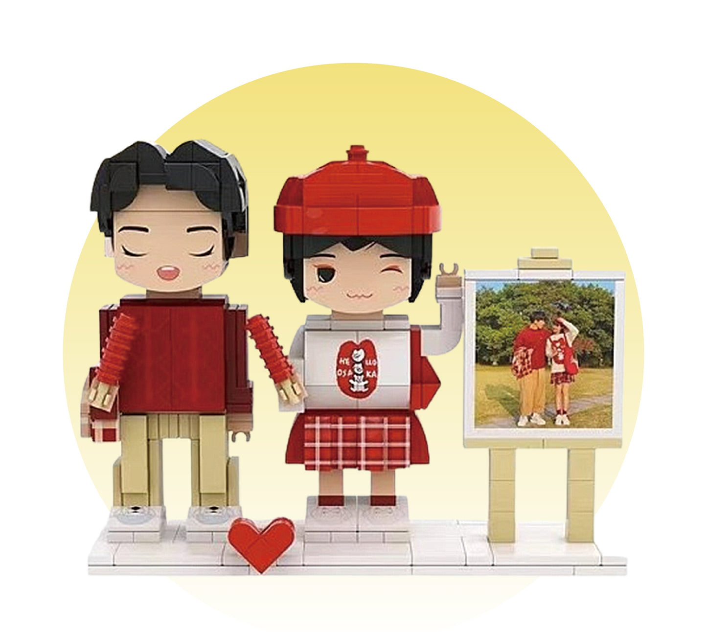 custom building block portrait