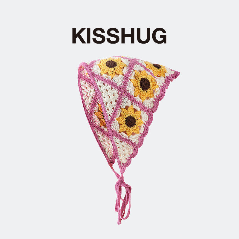 knitted bandana scarf