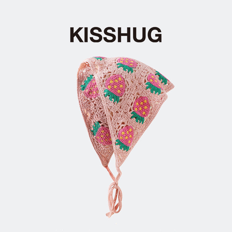 knitted bandana scarf